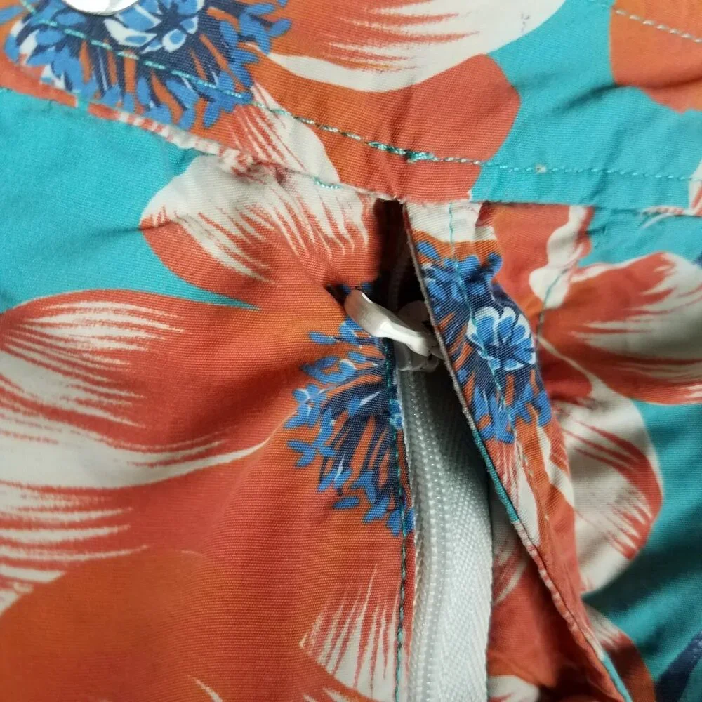 Bonobos Swim Trunks Shorts Adult 33 Floral Hawaiian Brief Lined 6.5